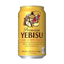 惠比寿(YEBISU)经典金罐啤酒日本原装进口100%麦芽酿造香气浓郁 350ml*6罐