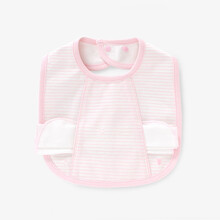 英氏婴儿围嘴 男女宝宝按扣口水巾 婴幼儿围兜 10094019 10094008 粉红色10094008