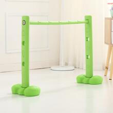 幼儿园跨栏儿童钻洞拱形门 塑料钻山洞室外钻圈体育活动健身器材玩具 可调节跨栏绿色