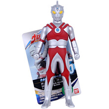 万代 奥特曼 日版软胶500系列 高约14cm 耐摔易携带 儿童玩具 艾斯奥特曼05