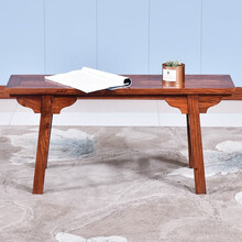 慢象红木家具非洲花梨（学名：刺猬紫檀）长板凳实木条凳长凳中式凳子 长98*宽28*高45cm