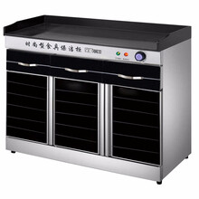 亲和（QINH） 消毒柜商用大容量红外线中温臭氧消毒保洁大理石台面餐厅食堂多功能配餐消毒柜定时 1.8米黑色黄线带抽屉