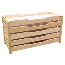 幼儿园床午睡床实木儿童床叠叠床 午休托班床单人床小学生幼教托管小床 138*60*20