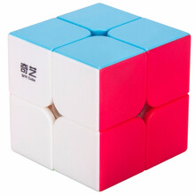 奇艺（QiYi）炫彩魔方一二三四五七阶魔方1阶2阶3阶4阶5阶7阶比赛专用竞技魔方玩具顺滑流畅 二阶魔方【炫彩2阶】+训练书+教程录像