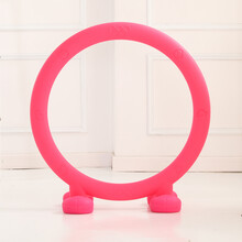 幼儿园跨栏儿童钻洞拱形门 塑料钻山洞室外钻圈体育活动健身器材玩具 升级钻洞圆圈红色