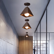 尊光 北欧小灯具创意马卡龙彩色过道灯走廊灯美式简约轻奢入户灯玄关灯阳台灯衣帽间吸顶灯 白色款