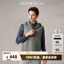 格罗尼雅（GORNIA）男士长袖T恤100%羊毛时尚舒适翻领中年T恤男GBW20161416 灰色 2XL 185/104B