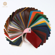 油蜡皮 沙发布料软包皮革面料pu皮子手工diy仿皮料人造革硬包卡座 油蜡皮50色精品色卡