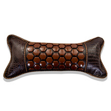 盛顺瑭玉石电加热托玛琳远红外线护颈枕颈椎宝麦饭石锗石磁石理疗修复枕头 04款平面麦饭石【数显颈椎枕】