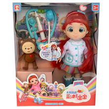 心宝玩具彩虹宝宝女孩露露会说话唱歌过家家儿童智能娃娃玩具生日礼物套装 彩虹宝宝医生款