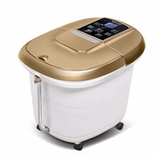 南极人（NANJIREN）足浴盆全自动按摩泡脚盆深桶洗脚盆足疗盆加热泡脚桶电动 NBX6F50043金色(电动版)