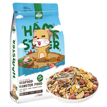 洁西 仓鼠粮仓鼠零食粮食饲料鲜美海鲜配方面包虫瓜子金丝熊主粮仓鼠食物 鲜美海鲜仓鼠粮1000g