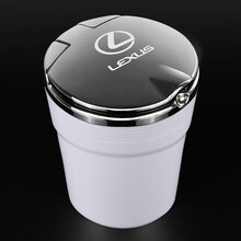 峡山途跃 雷克萨斯纸rx300 450hnx200tes300hI车载烟灰缸带LED灯汽车车内烟灰缸 白色