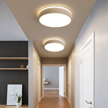 VVS美学灯灯饰 过道灯阳台灯门厅玄关走廊灯LED灯现代简约北欧创意方形吸顶灯 白框D款24CM单色白光