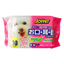 JOYPET猫湿巾 宠物湿巾猫狗宠物猫咪狗狗毛发清洁养护用品 眼耳口湿巾90枚*1包