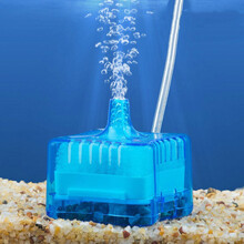 水妖精水族箱鱼缸迷你小型生化棉过滤器反气举气动式过滤设备内置净化器 方形蓝色