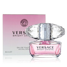 范思哲（VERSACE）晶钻明亮水晶粉晶黑水晶女士淡香水30/50/90ML清新 明亮水晶晶钻EDT女香50ml