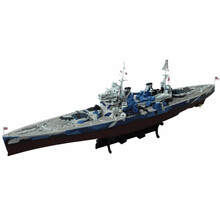 小号手拼装军舰航母仿真模型拼装1\/350 战舰世界航空母舰船模俾斯麦号战列舰提尔皮茨密苏里模型船 1/350威尔士亲王
