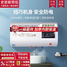 顺丰直送 上门安装 史密斯.劳伦电热水器储水式双胆扁桶家用租房速热洗澡沐浴恒温节能小型扁桶 全国联保 60升数显 2000w 全国联保+上门安装