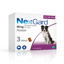 屿笙宠具 尼可信 宠物大中小型犬内服型体外驱虫狗狗驱虫药牛肉味除跳蚤蜱虫爱它唯 L号10-25kg犬用 (3粒装)/ 整盒