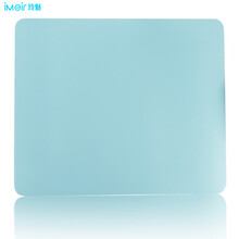 玲魅 双色双面鼠标垫小号 游戏办公鼠标垫 正反两用简约桌鼠标垫 30*25CM浅绿+湖蓝