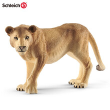思乐schleich非洲野生动物模型狮子大象斑马长颈鹿鳄鱼蛇穿山甲仿真模型儿童玩具静态 母狮子14825