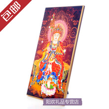 地藏菩萨画像立架  地藏王菩萨佛像画   佛像摆台 15*30
