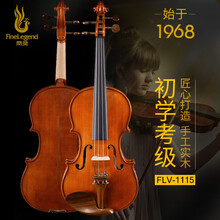 凤灵（FineLegend）小提琴儿童成人初学者手工实木小提琴新手入门考级练习小提琴乐器· 1/2【实木小提琴FLV1115】