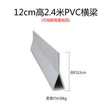 鸡鸭鹅用漏粪板中大型犬鸽子笼专用加厚塑料底板养殖设备兔脚垫子 12CM高PVC梁(2.4米长)