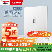 罗格朗（LEGRAND）开关插座面板 未莱系列陶瓷白色 家用86型 暗装清单报价 电脑信息插座（超五类）