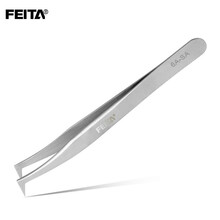 FEITA 嫁接眼睫毛种植开花镊子 拨毛美睫假睫毛镊子 高精密尖头弯头镊子工具套装 6A-SA