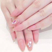 孜甲花新娘甲定制穿戴美甲光疗高端奢华结婚甲贴片大气手工假指甲成品 图三款中号