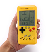 酷孩游戏机公司礼品员工福利礼物品经典俄罗斯方块机3.5英寸大屏掌上游戏机怀旧网红游戏机俄罗斯方块机 【全国八仓就近发货】RS-99俄罗斯方块机黄色