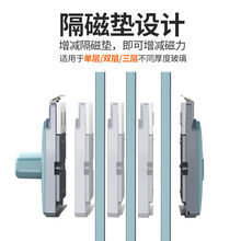 玻璃擦神器家用擦窗户双层三层厚强磁清洁工具双面刮洗高楼中空搽 【全新款经典款】方形18-32mm