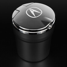 峡山途跃 讴歌RLX MDX RDX TLX ILX ZD 车载烟灰缸汽车带LED灯汽车车内烟灰缸 黑色