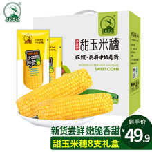东北农嫂玉米礼盒 玉米棒东北真空非转基因粘甜 甜玉米8支礼盒