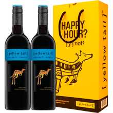 超市	黄尾袋鼠 黄尾袋鼠西拉/梅洛/赤霞珠/珍藏系列红葡萄酒750ml 澳洲原瓶进口红酒 赤霞珠梅洛双支礼盒