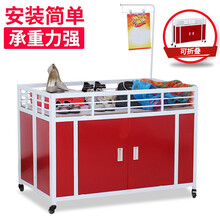 促销台超市促销车特卖花车特价车甩货车商场服装店折叠理货车售货车地摊货架展示架处理台推车鞋店购物台堆头 升级款白栏大号