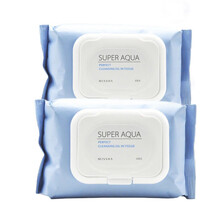 谜尚（MISSHA） 水清颜卸妆柔湿巾 护理深层清洁卸妆巾 方便携带 一抹卸妆 30片装 两包