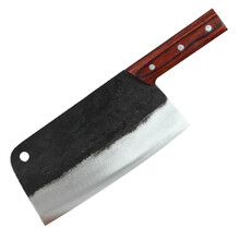 铁匠世家 菜刀单刀铁刀夹钢切片刀手工锻打厨房用刀龙魂款