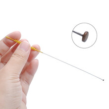 天艺采耳工具银针蘑菇头小铜片软丝环技能挖耳勺专业掏耳朵工具 焊接款金盘龙柄蘑菇头
