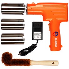 2019新款家用电动小型压面机挤面小神器格拉条全自动饸饹机面条机收纳架 橙色充插两用款 3个面桶 送刷子