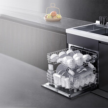 美的（Midea）集成水槽洗碗机 家用集成一体智能WIFI热风烘干8套洗碗机 XQ02 集成净洗中心