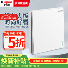 罗格朗（LEGRAND）开关插座面板 仕典系列玉兰白色86型暗装 单开单控 开关