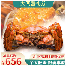贝鲜丰澄大闸蟹礼券 鲜活螃蟹现货生鲜礼盒提货券礼品卡 祥瑞金礼2188型-【10只装】