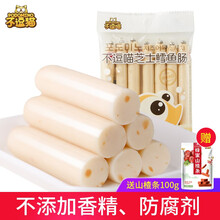 不逗喵 韩国进口鳕鱼肠 儿童进口零食 休闲零食小吃鱼肉肠 袋装/桶装 芝士味105g*1袋