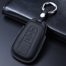 固德 2019款丰田八代凯美瑞钥匙包亚洲龙卡罗拉RAV4荣放亚洲狮雷凌普拉多霸道奕泽CHR车套壳扣 三键黑色+B扣