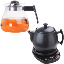 美味世家陶瓷煲汤锅具养生壶全自动分体式电子中药壶煎药壶煎药锅中药煲粥煎药器熬药罐煮药电砂锅 2升玻璃壶+5.2升药壶+底座