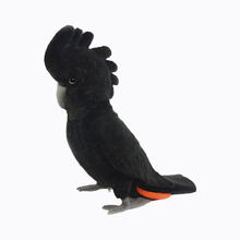 【京闪配送】澳洲进口仿真毛绒玩具动物红尾黑凤头鹦鹉鸟类玩偶公仔 8224红尾黑凤头鹦鹉 35*15*32cm