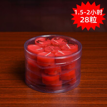 戴玉堂 蜡烛酥油灯拜佛祭祀祈福祷告烛宗教寺庙财神爷菩萨佛前供奉家用佛堂贡品 D70-123A  28粒红色（1.5-2小时）